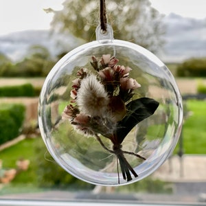 2 or more Flowers in a bauble Perfect Gift image 2