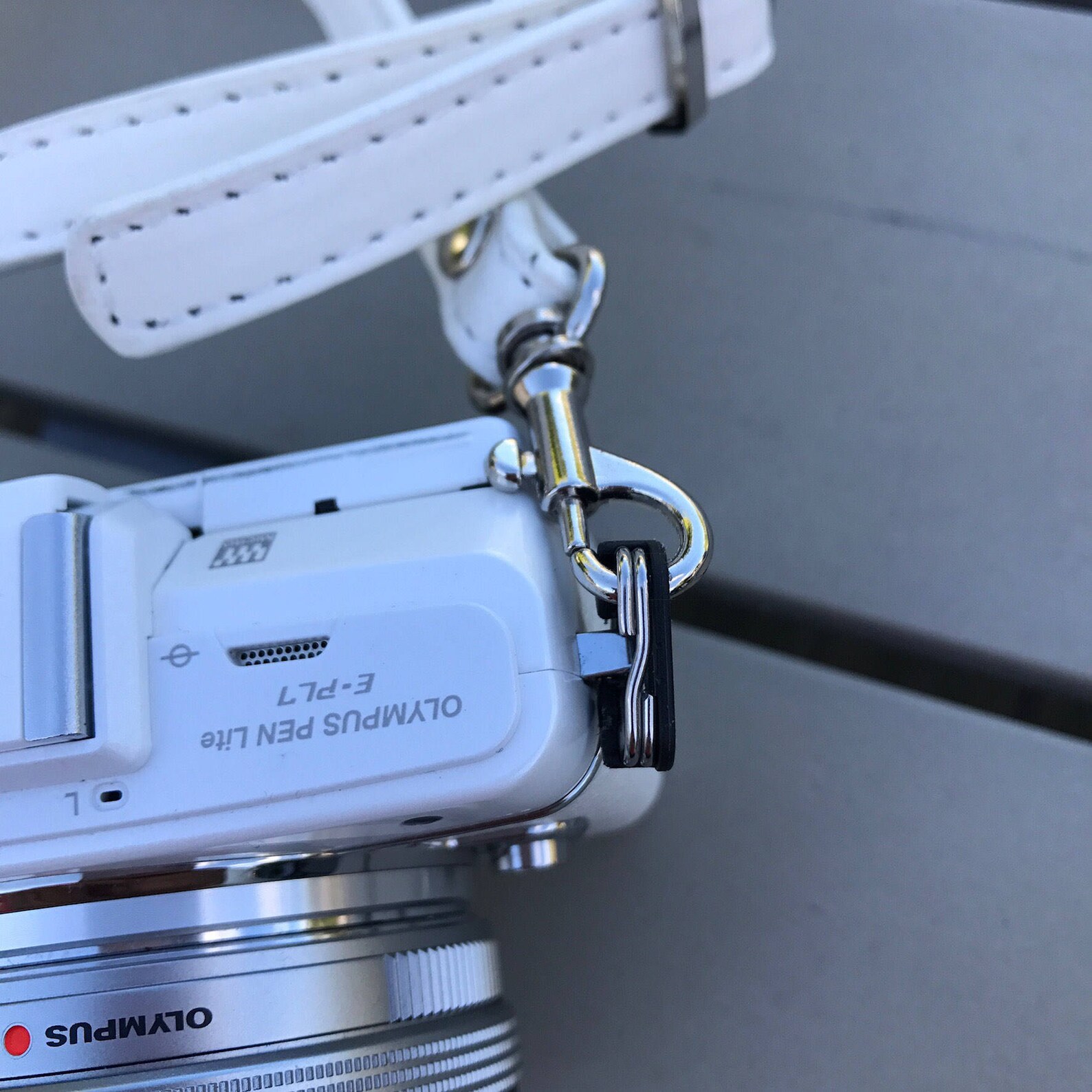 Olympus Pen white leatherette strap suitable for cross body Etsy