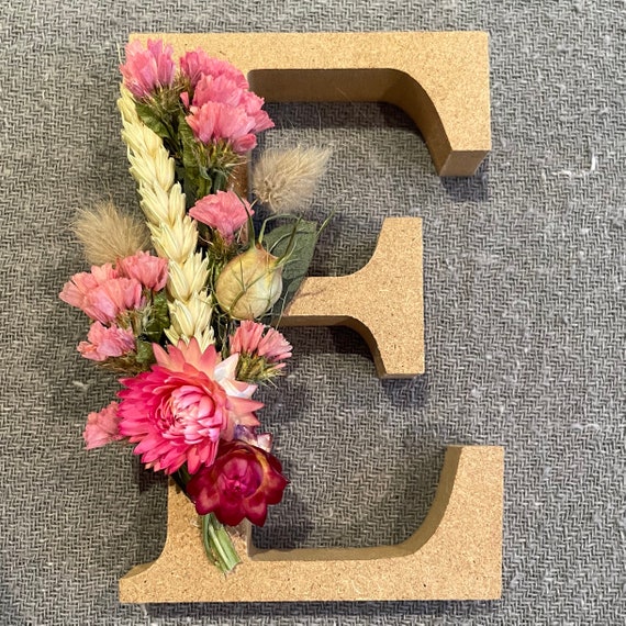 Floral Letters - Homegrown and Dried Flowers on Freestanding