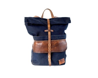 Harland Rolltop Backpack Limited Navy