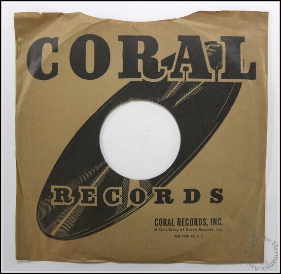 1940's 1950's Vintage Coral Records 78 RPM Paper - Etsy