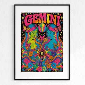 Blacklight Astrological Posters - Etsy