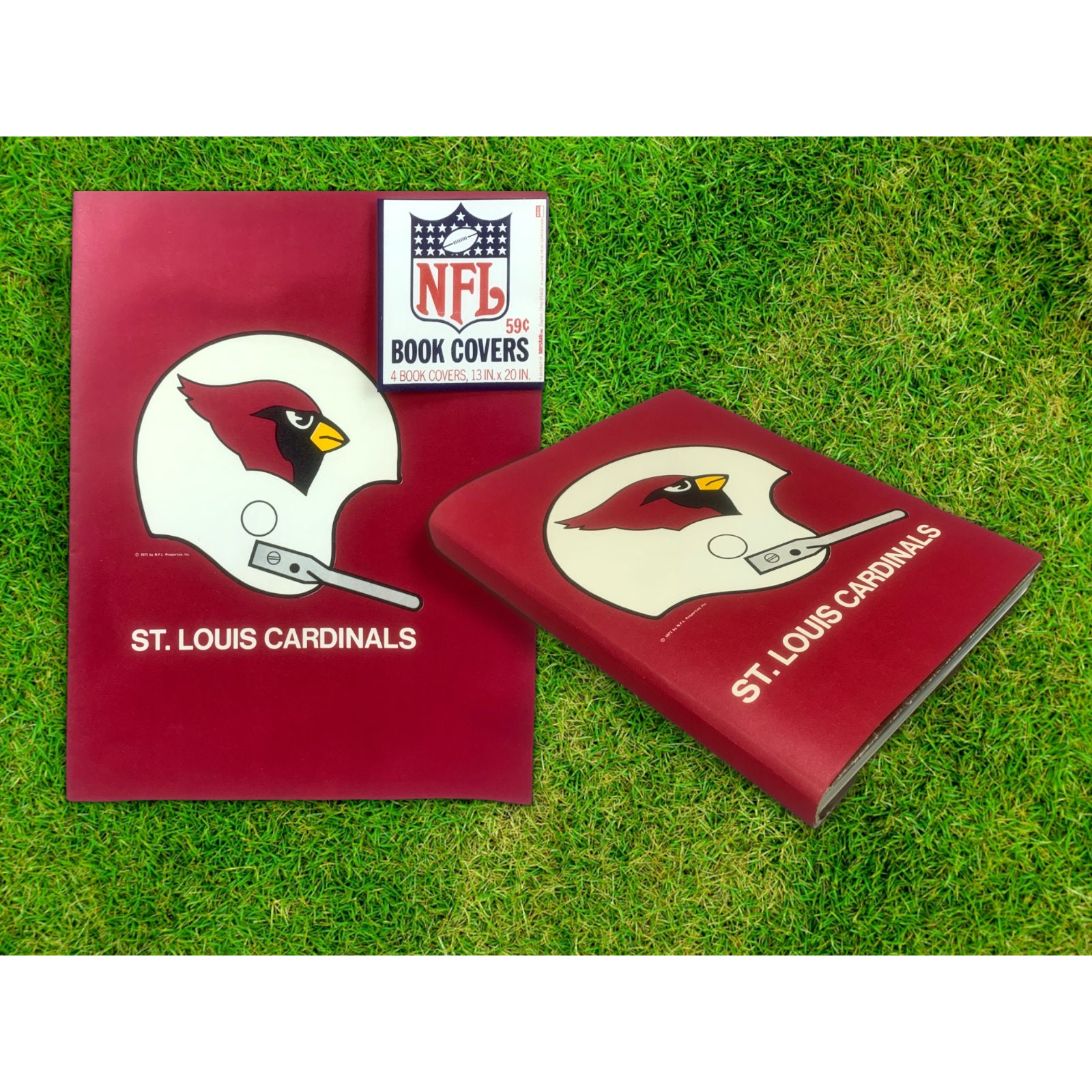 St. Louis Football Cardinals 1970s Vintage NFL Book Cover 