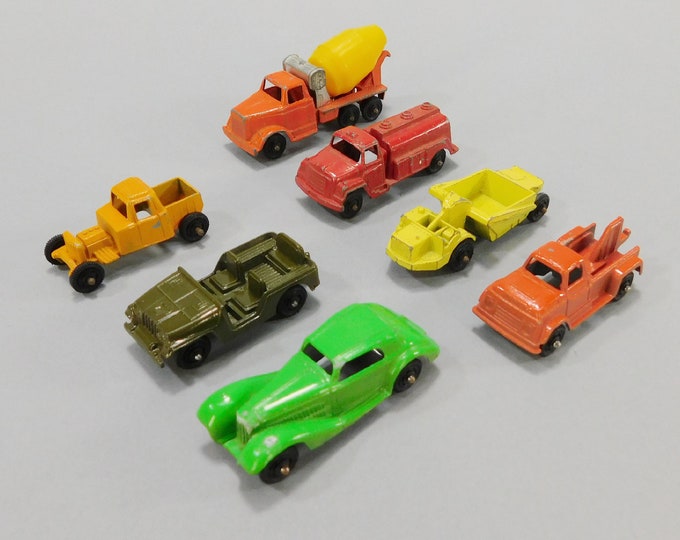 1950s 1960s Vintage Tootsietoy Car Set of 7 Cars Dump Truck - Etsy