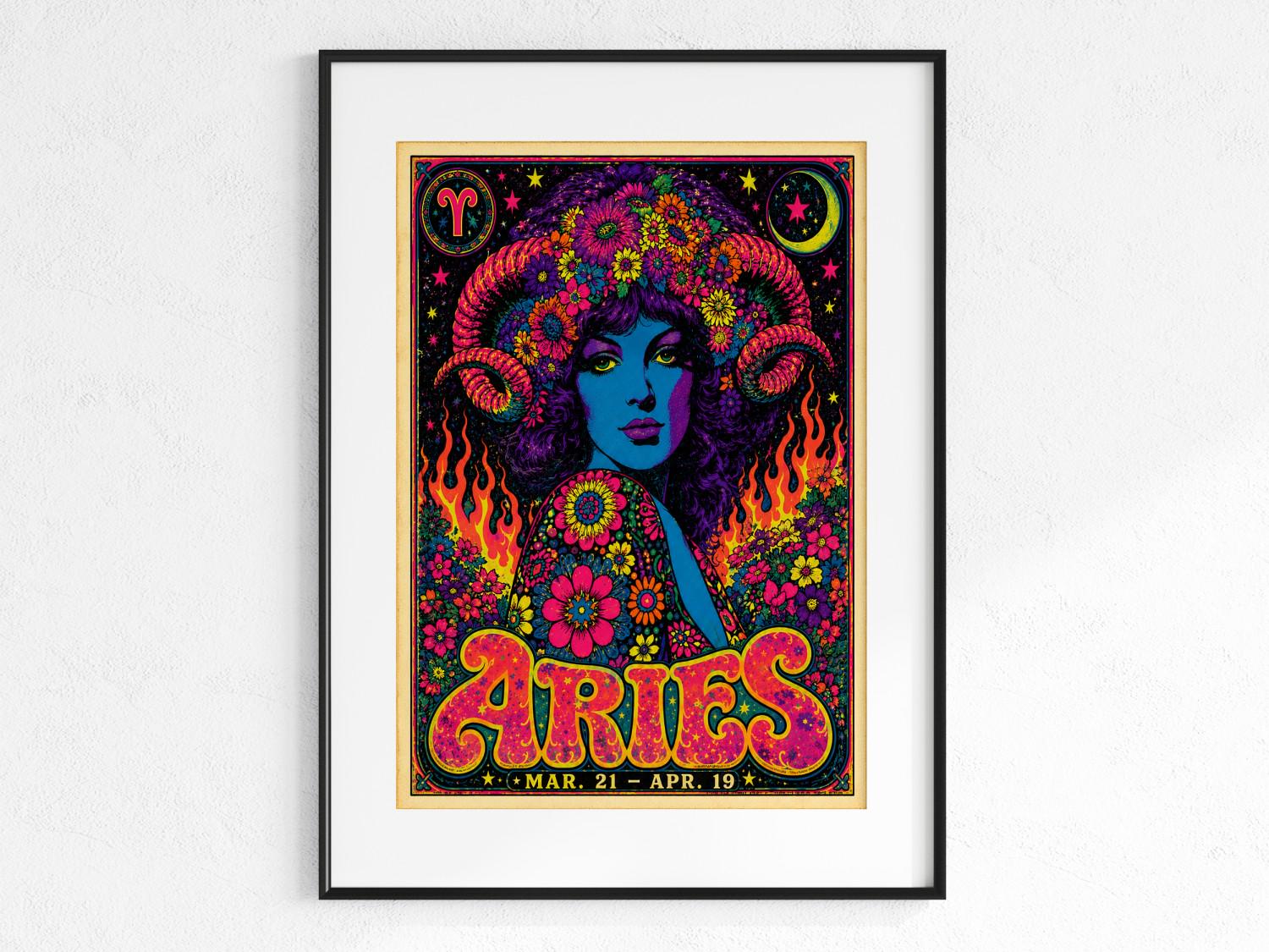 Blacklight Astrological Posters - Etsy