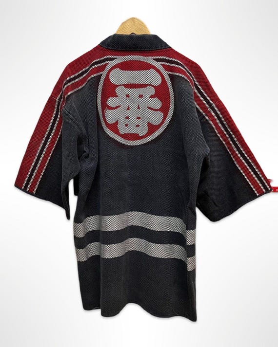 Circa 1930-50s Vintage Japanese Fireman's  Work Jacket - Hanten : 一番(No,1)  - 組頭 (Head of the team)
