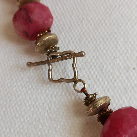 Ruby Root Bead Necklace – Natural Ruby Root Stone… - image 4