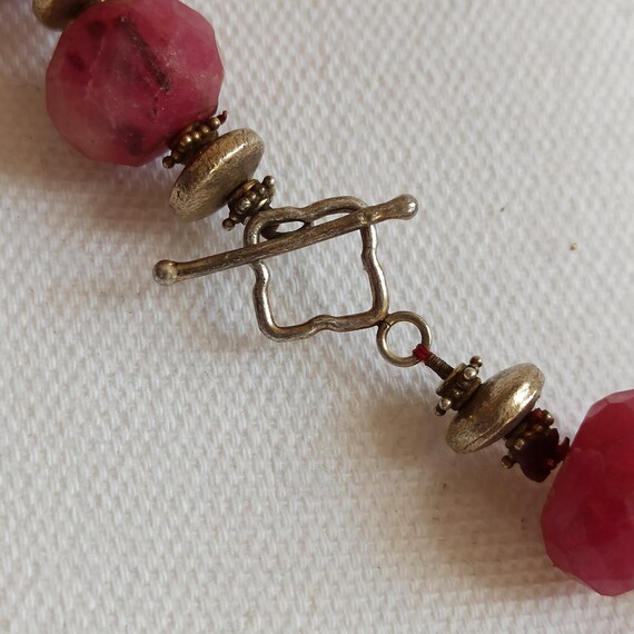 Ruby Root Bead Necklace – Natural Ruby Root Stone… - image 7