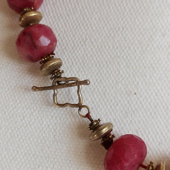 Ruby Root Bead Necklace – Natural Ruby Root Stone… - image 11