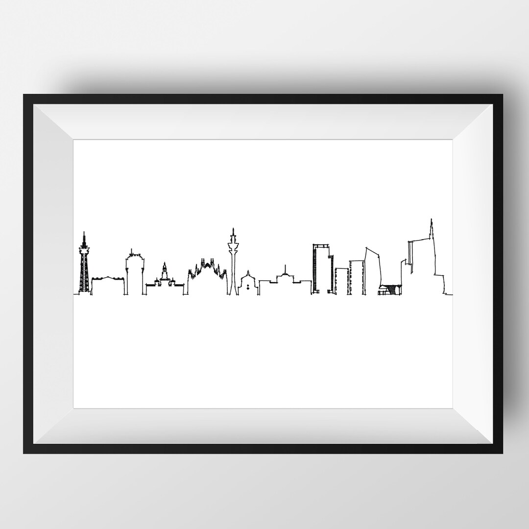 Milan Skyline Milan Art Milan Print Milan Poster Milan Etsy