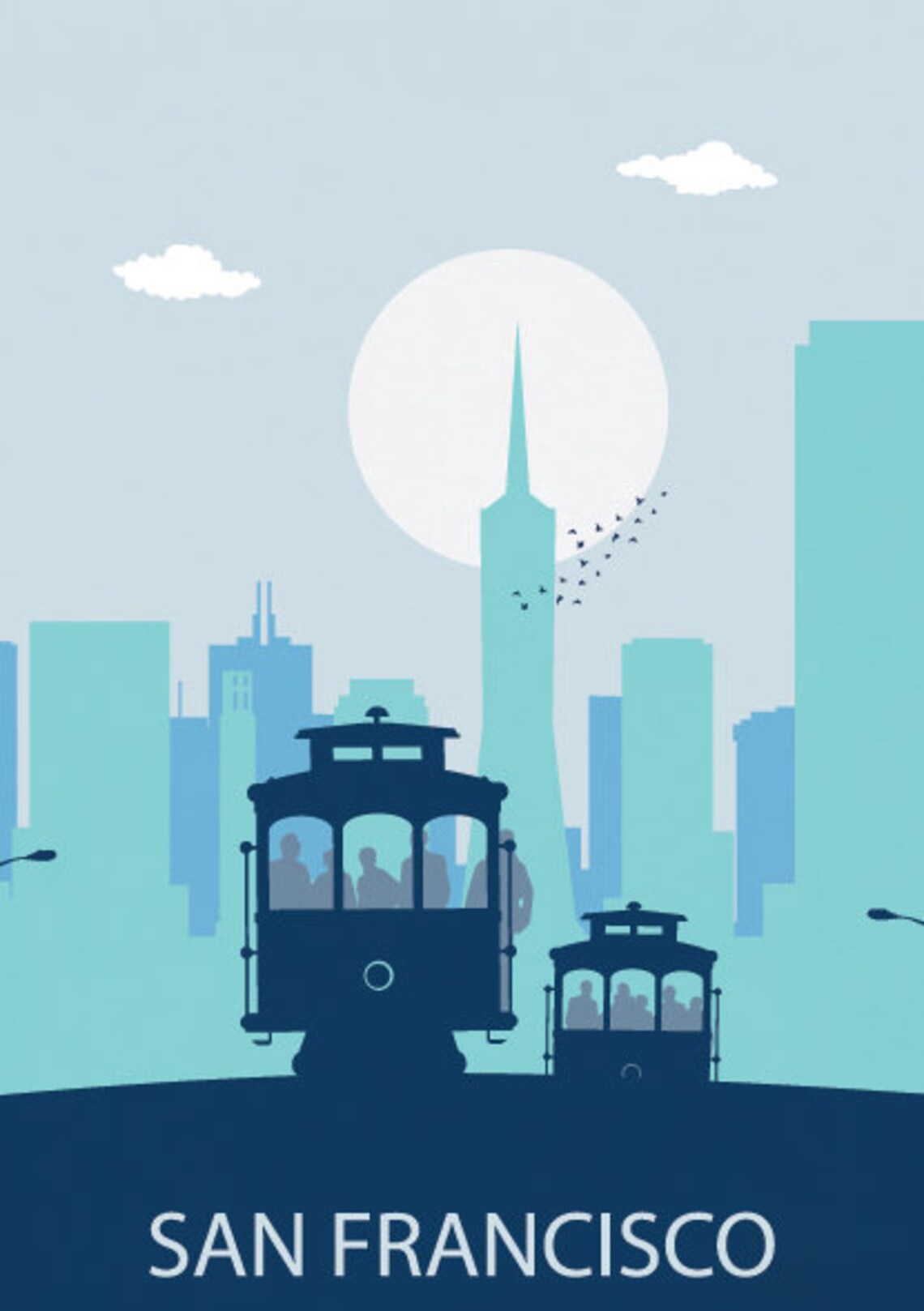 San Francisco Print San Francisco Art San Francisco Artwork Etsy