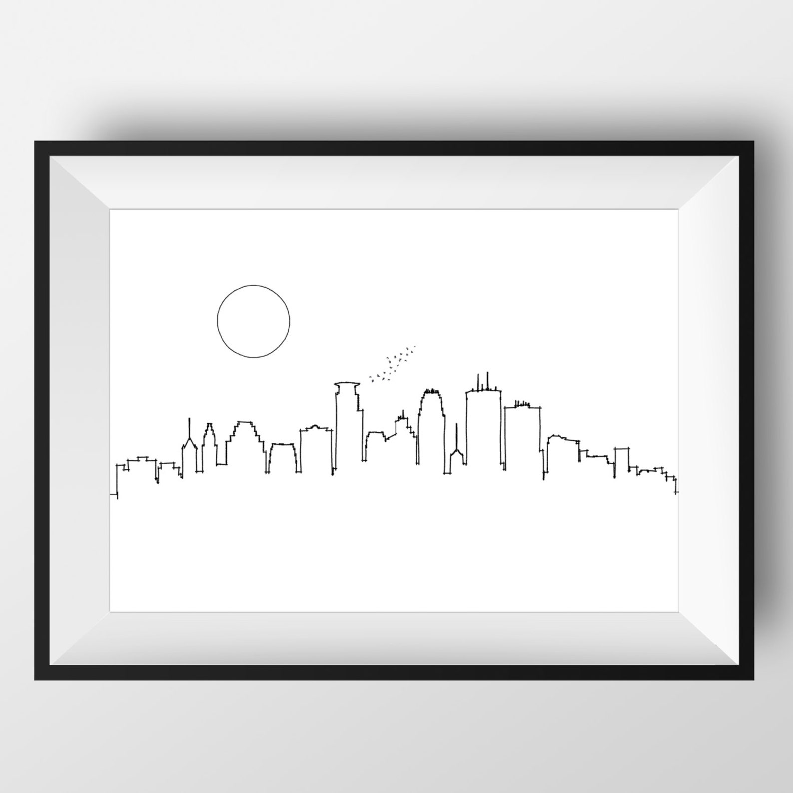 Minneapolis Skyline Minneapolis Art Minneapolis Print - Etsy
