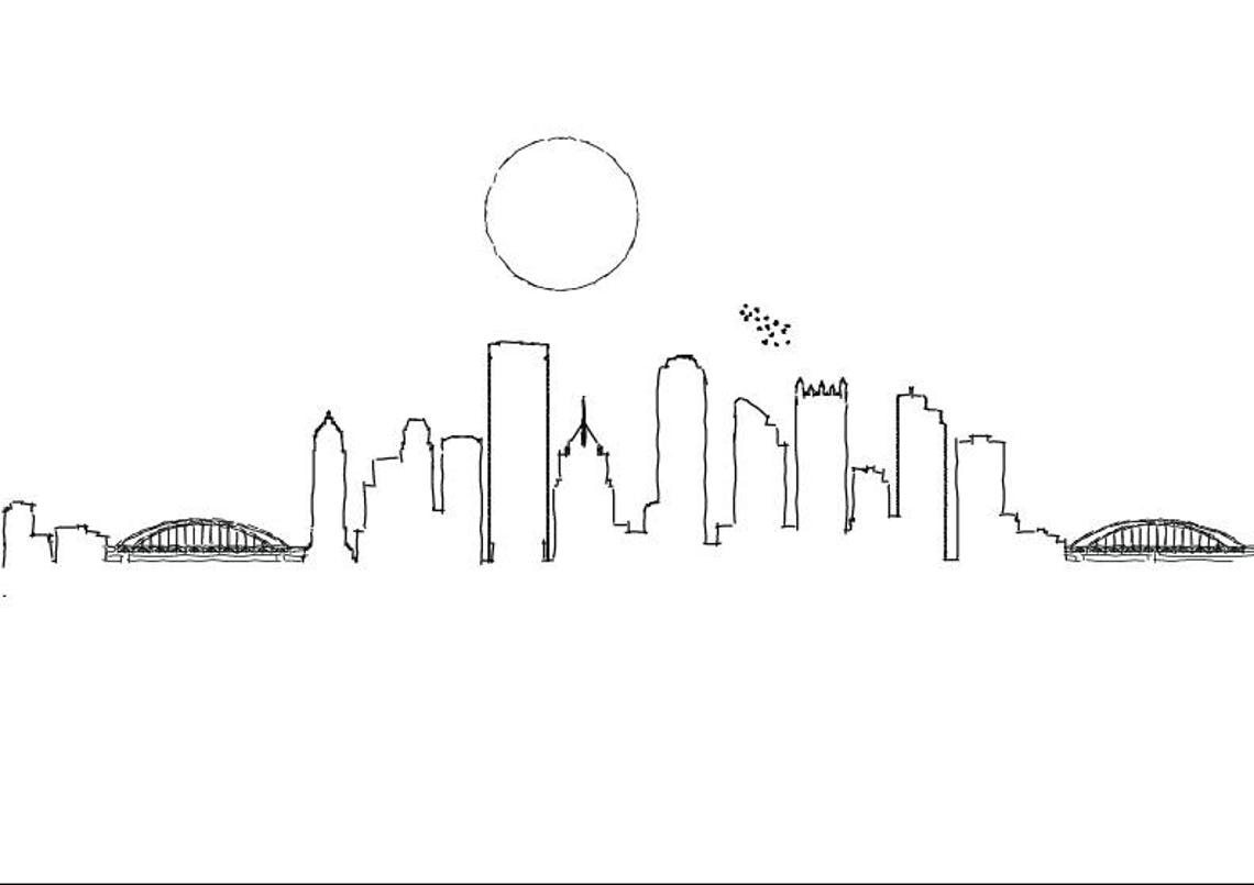Pittsburgh Skyline Pittsburgh Art Pittsburgh Print Etsy