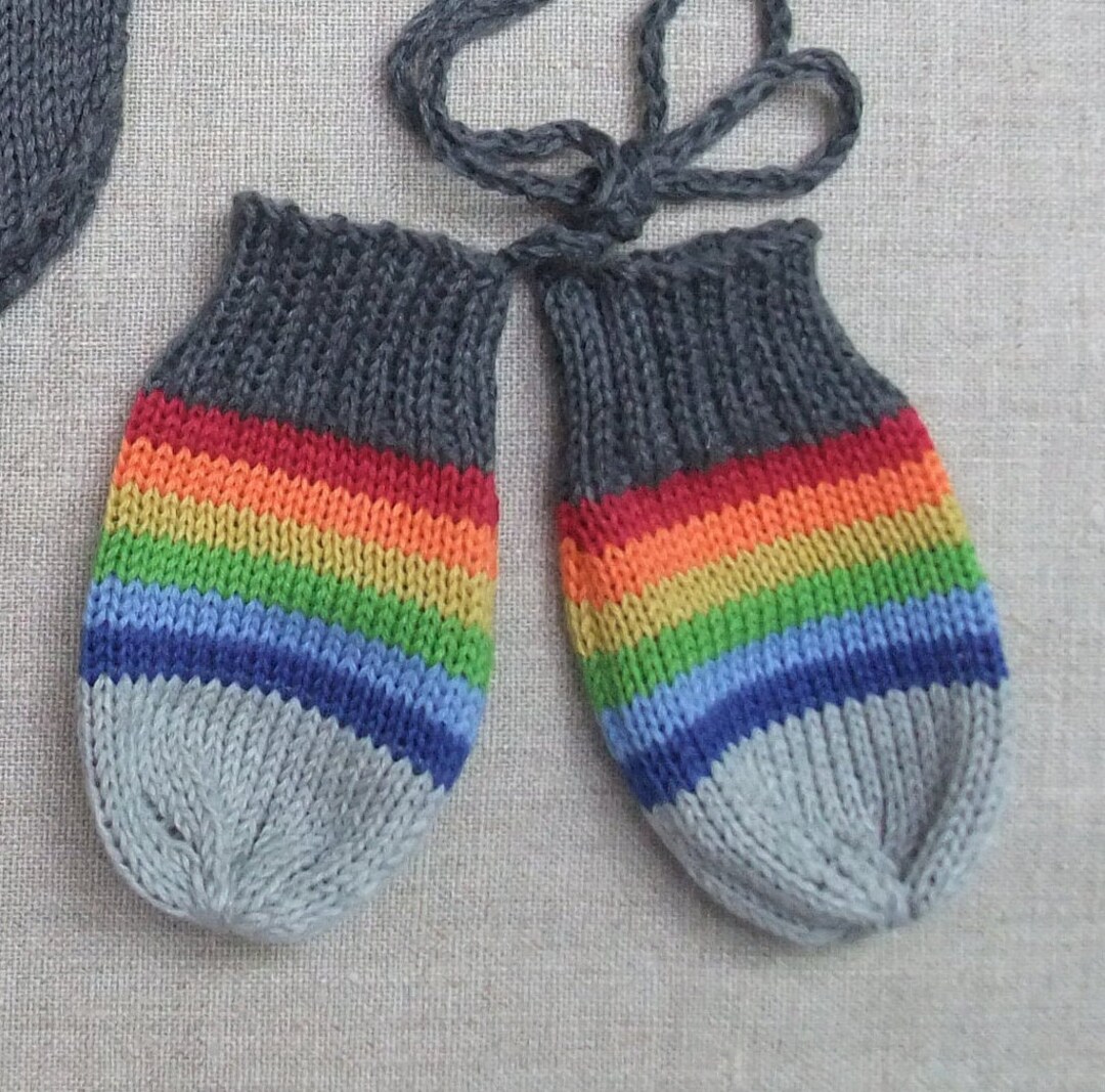 Guanti Invernali Bambina 7 Anni Jupsk Guanti Invernali Per Bambini, Lavorati A Maglia, Colorati Inter Maglia Bambino - Foto 3