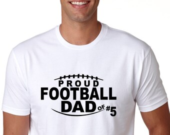 Trots voetbalvader uniseks shirt. Football Dad-T-shirt. Shirt voor voetbalfan. Cadeau voor hem. Kleding voor voetbalteams. Vadershirts. Vaderdagcadeaus