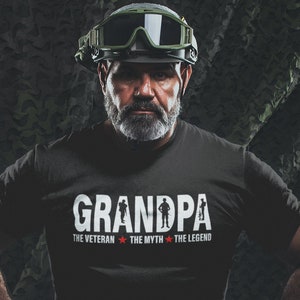 Grandpa, The Veteran, The Myth, The Legend Tee, Gift For Him, Military Gifts, Veteran Gift, Retirement Gift, Dad Gift