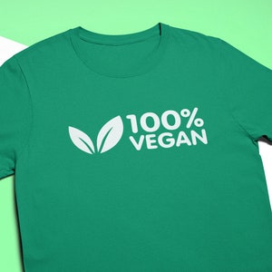 Camiseta 100 % vegana, unisex o para mujer. Camiseta vegana. Camiseta vegana. Vegano. Orgullosamente vegano. De origen vegetal. Hazte vegano. Totalmente natural.