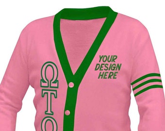 Pink & Kelly Custom Geborduurd Unisex Schoolvest, Varsity Trui, Griekse kleding, Collegekleding, Unisex Fit, Parafernalia