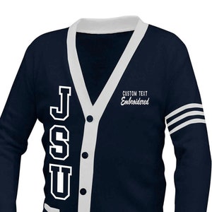Custom letterman shop sweater