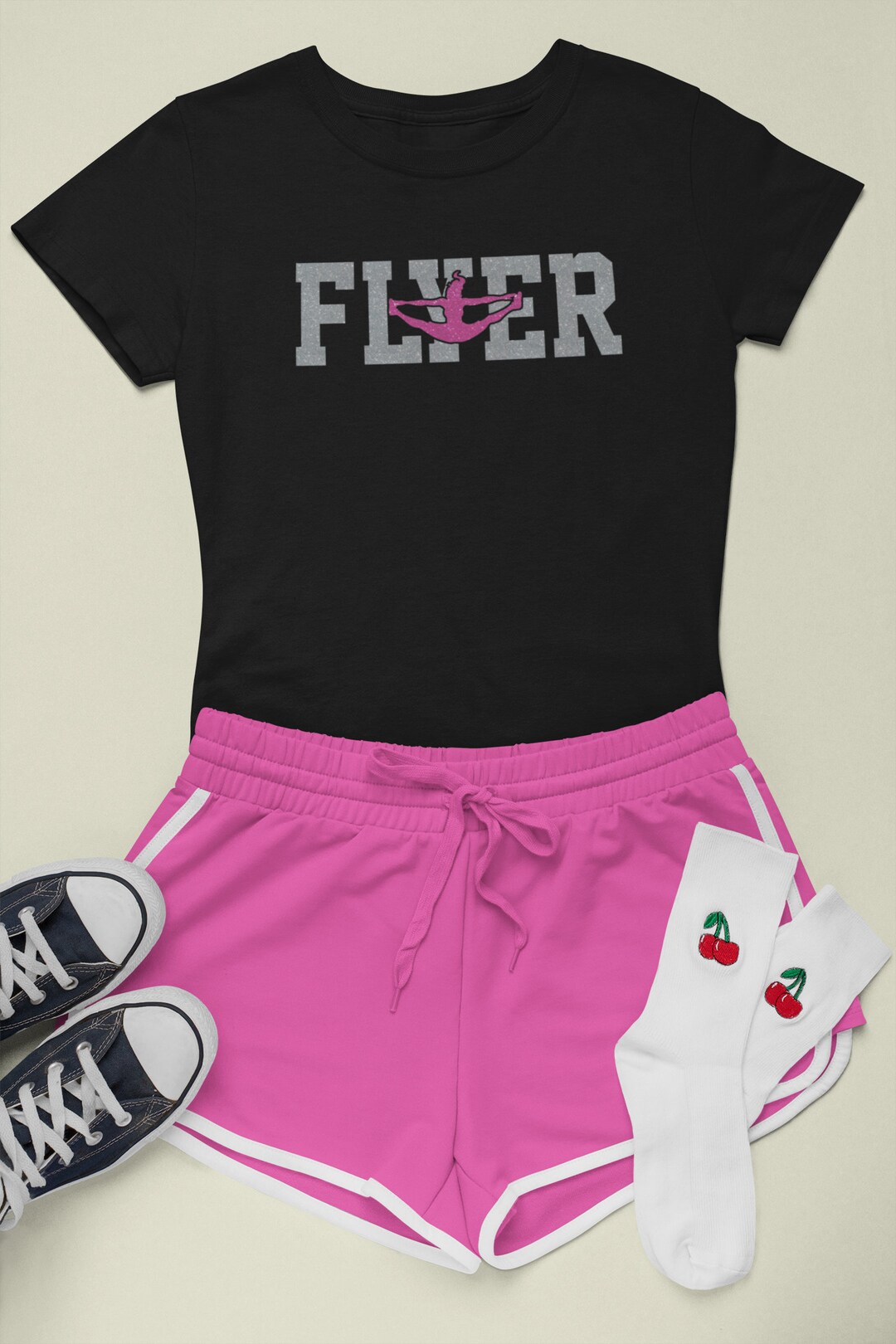Flyer Cheer Shirt. Allstar Cheer. Cheerleader Gifts. Youth Cheerleader