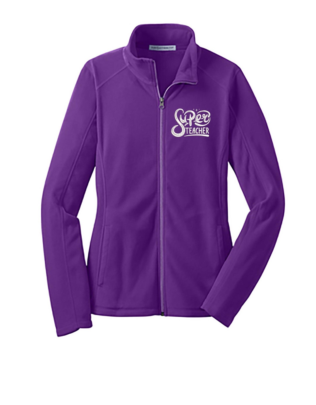 Embroidered Ladies Personalized Teacher Fleece Jacket. Teachers Gifts ...