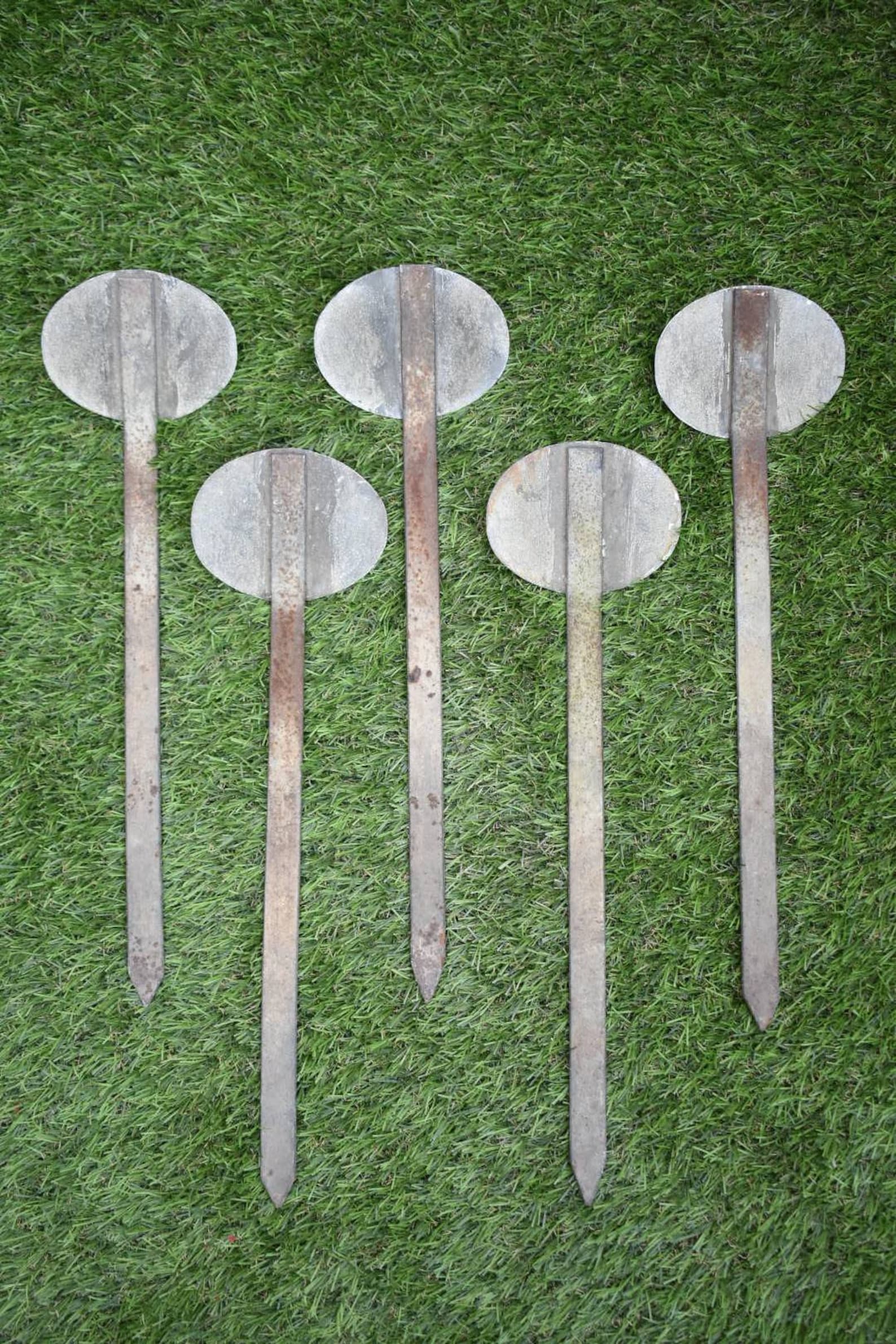 Single Vintage Tall Metal Garden Spikes Plant Stakes Garden Etsy
