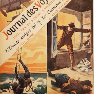 Original Vintage Französisch Magazin, antike Zeitschrift, Vintage Reisen, 1913 Journal des Voyages, Französisch Vintage, Französisch Magazin Cover, Plakat
