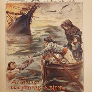 Original Vintage Französisch-Magazin, antike Magazin, Weinlese-Reise, 1913 Journal des Voyages, Französisch Vintage, Französisch Magazin-Cover, Plakat