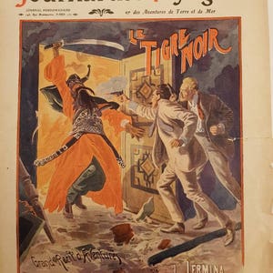 Original Vintage Französisch-Magazin, antike Magazin, Weinlese-Reise, 1913 Journal des Voyages, Französisch Vintage, Französisch Magazin-Cover, Plakat