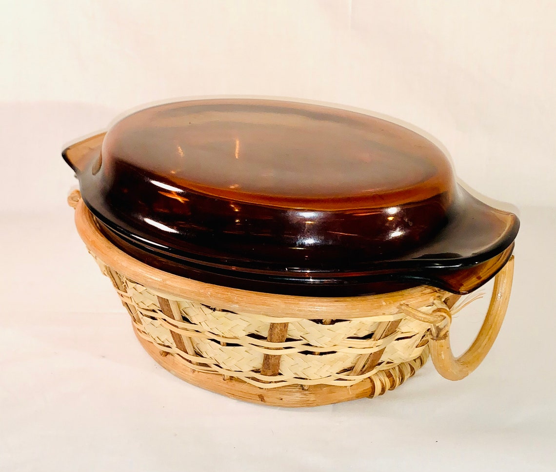 Vintage Anchor Hocking Casserole Dish With Lid Vintage Etsy