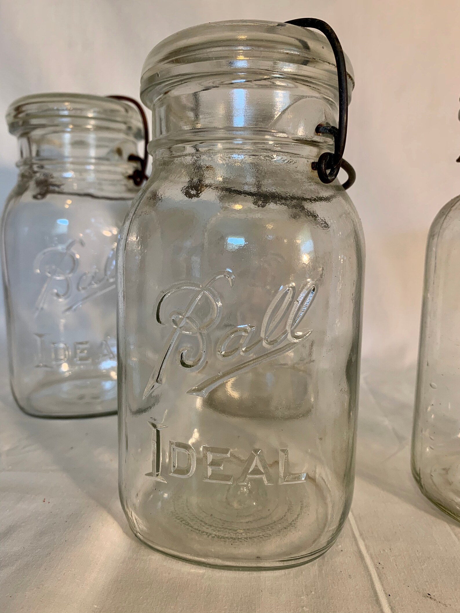 Antique Glass Jars - Etsy