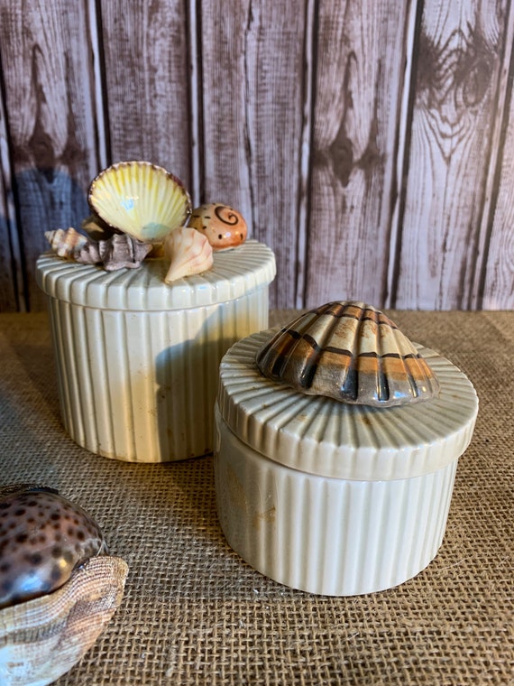 Seashell Trinket Boxes, Fitz and Floyd, Vintage - image 4