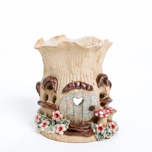 Ceramic Oil burner, Wax Melt Burner, Fairy House Oil Burner, Home Gift Aromatherapy, Essential Oil Diffuser, Gift for Her, Home Decor