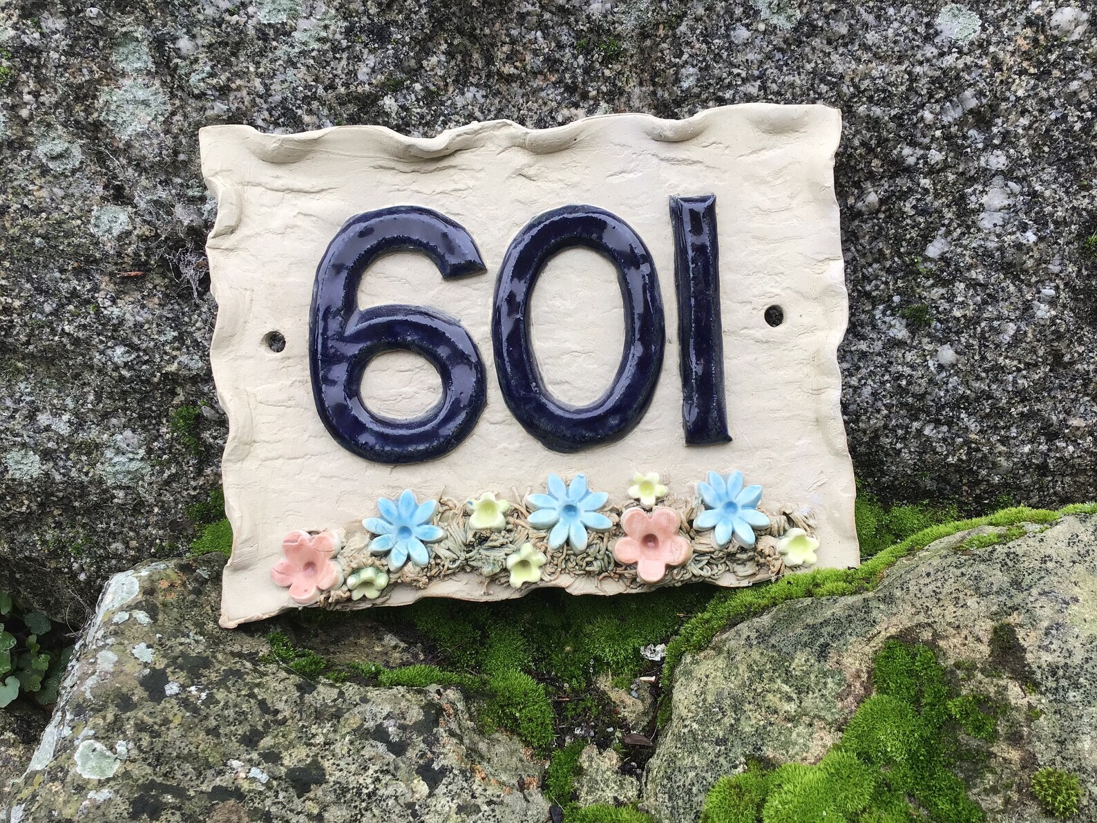 Custom Made Ceramic House Number Plaque Personalised Address Etsy