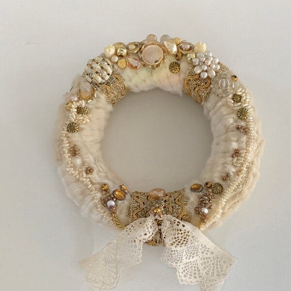 CHIC...a handcrafted JEWELED WREATH with style!