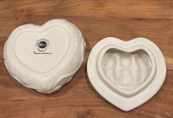 HALLMARK PRAYING ANGEL Covered dish…Heart Shaped…… - image 6