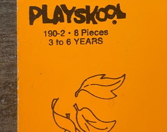 PLAYSKOOL DONALD DUCK Puzzle…wooden…8 Piece Puzzle…walt Disney