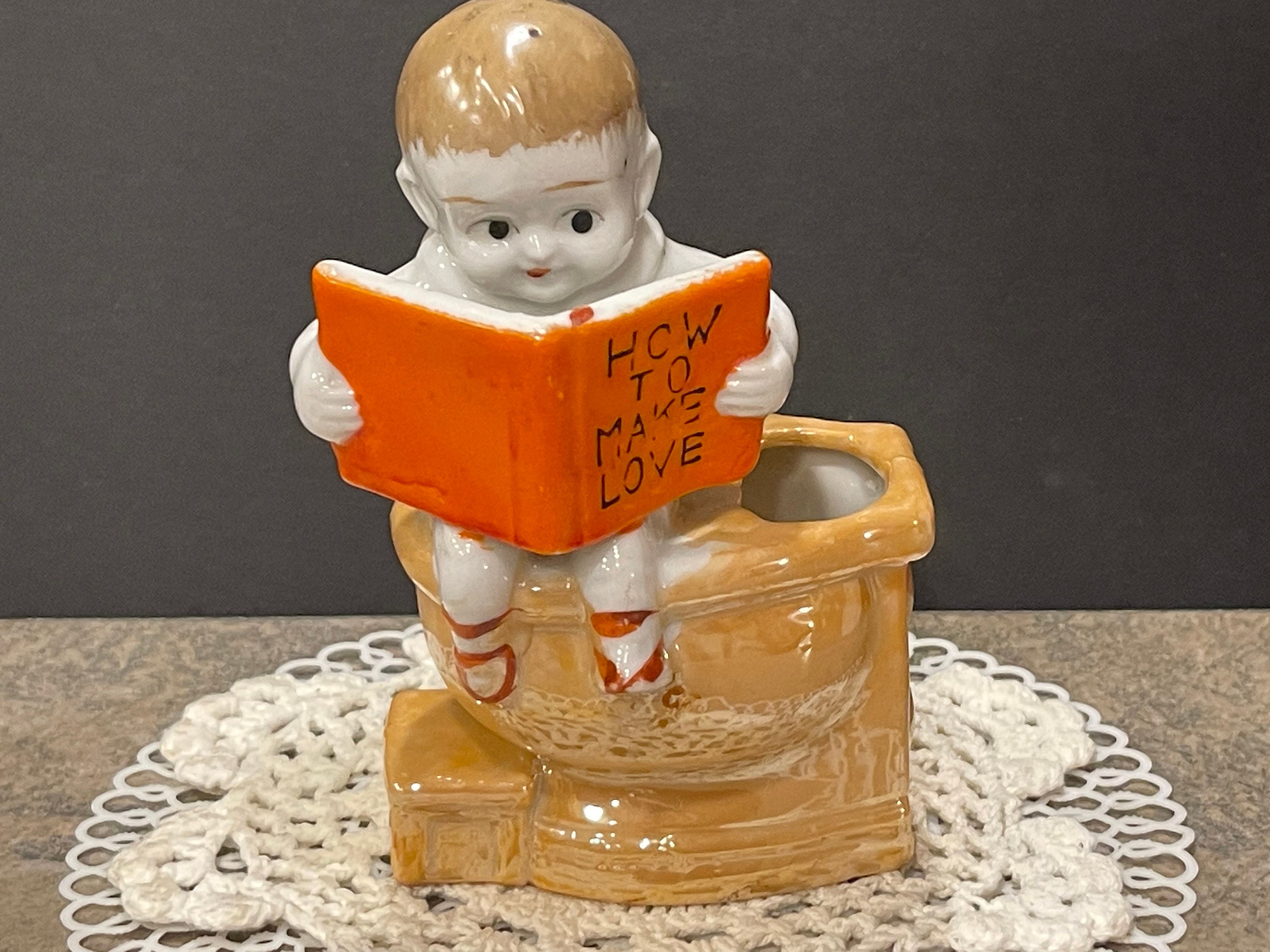 Boy Toilet Figurine 