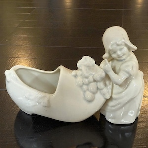 ARDALT 置物 人形 女性 首振り 花器 鉢 陶器 2点 レトロ ビンテージ Vintage Lenwile Ardalt Japan Hand Painted Porcelain China Perfume