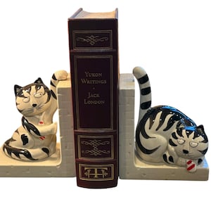 Takahashi cat　ブックスエンド Takahashi cat ブックスエンド Takahashi Bookends - Etsy