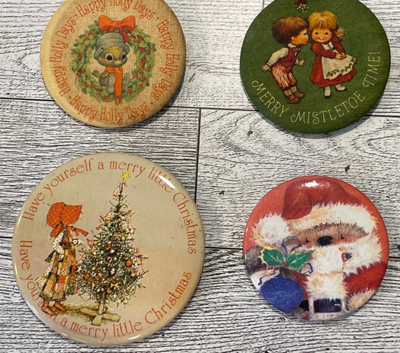 14 HOLIDAY BUTTONS…Vintage Lot…Halloween, Christm… - image 6