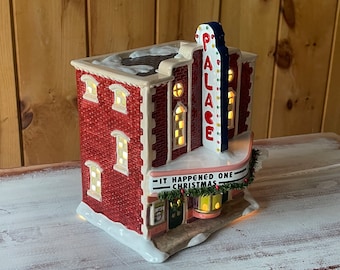 LIGHT UP THEATRE… U.S.A. Collector’s Series…“Palace”…Christmas Village… Main Street U.S.A…“It Happened One Christmas”…Collectible…1990s#W.T.