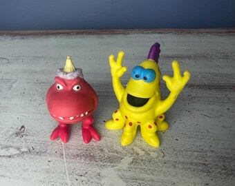1989 Wendy's Applause YELLOW-BOID Alien Mixup Figure in Original