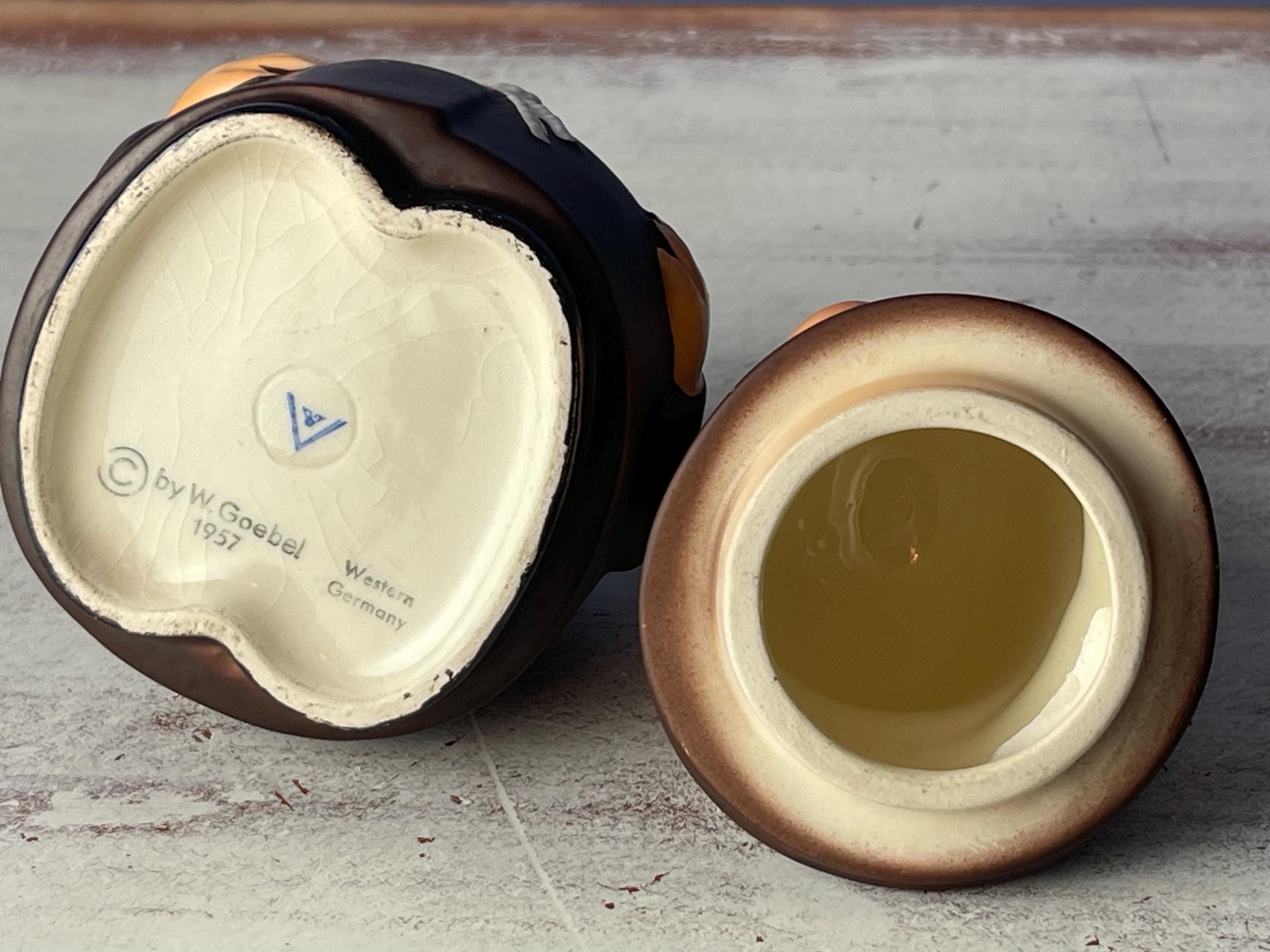 W. GOEBEL FRIAR Sugarbowl…monk…comes With Goebel Tray… Brown Robe With Tied  White Belt…n43c…removable Head…w Germany…1957 #281 - Etsy