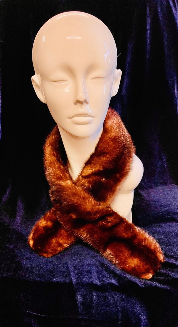 VINTAGE MINK COLLAR…plush, soft fur…#30