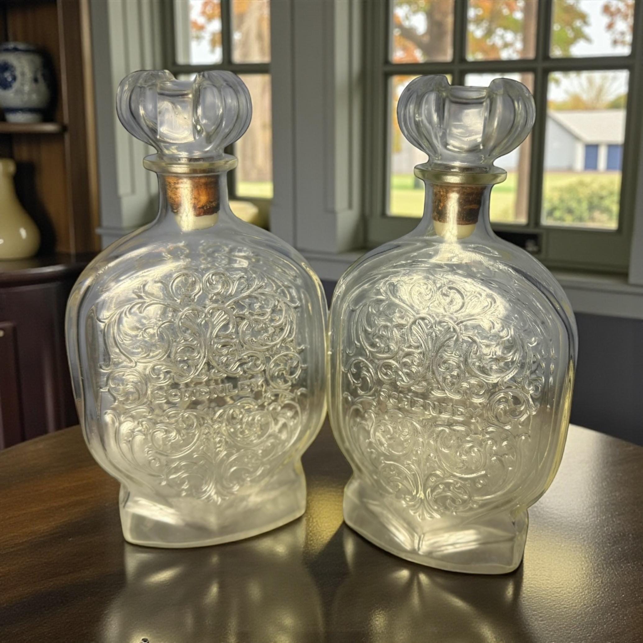 Antique Embossed Whiskey Bottle - Etsy