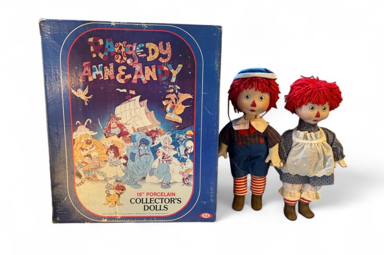 Raggedy Ann and Andy Dolls in Box - Etsy