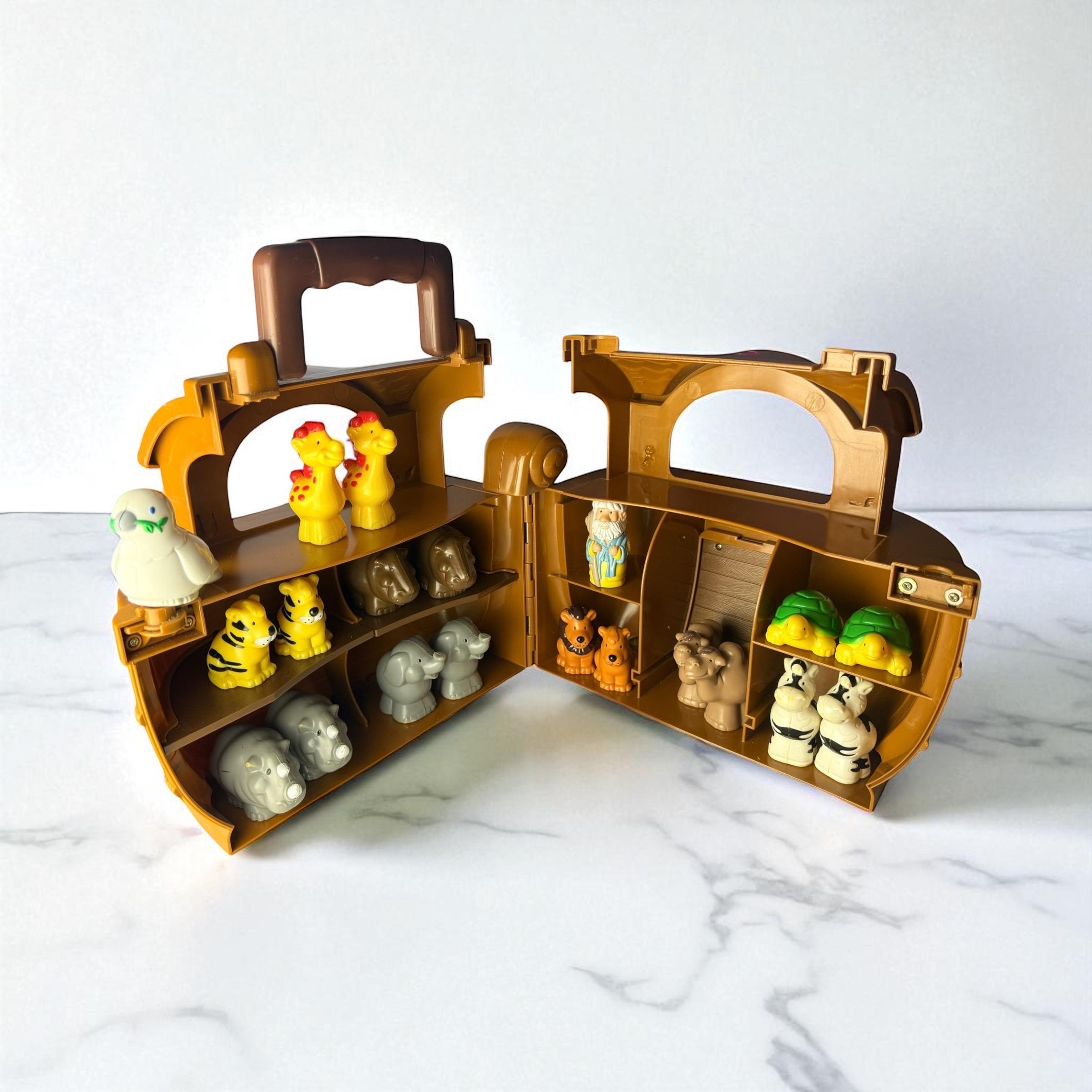 NOAH'S ARK Playset…redbox…noah & 9 Sets of Animal Figures…hinged