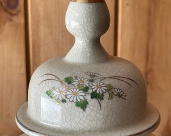 PEACOCK GINGER Jar…otagiri Mercantile Co…floral…gold Accents  display picture 2