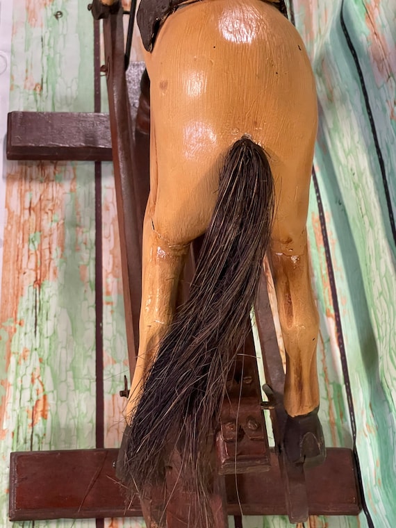 Wooden glider rocking horse hotsell